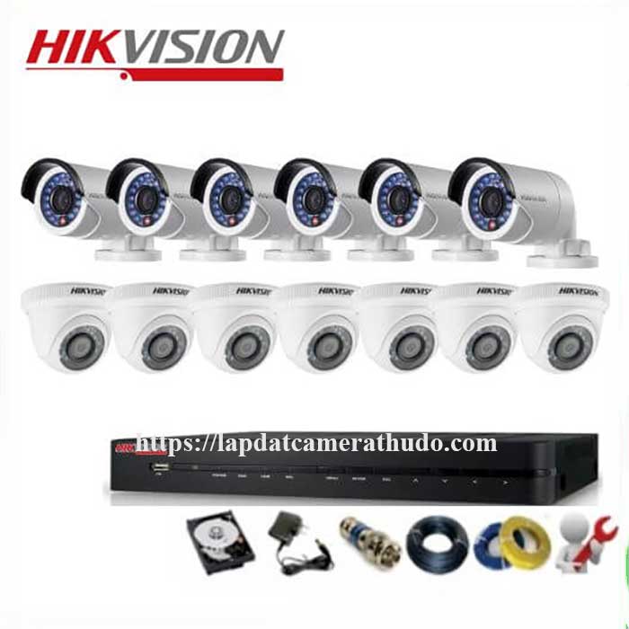 Trọn Bộ 13 Mắt Camera Hikvision 2.0M Full HD 1080P
